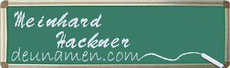 Meinhard Hackner Visitenkarte